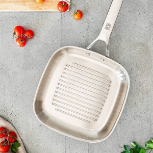 Grillserpenyő, rozsdamentes acél, 28 cm, "Signature" - BRA