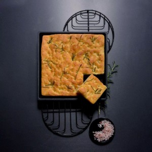 Négyzet alakú uzsonnástálca, alumínium, 26 x 26 cm, "Speed ​​​​Oven" - AMT Gastroguss