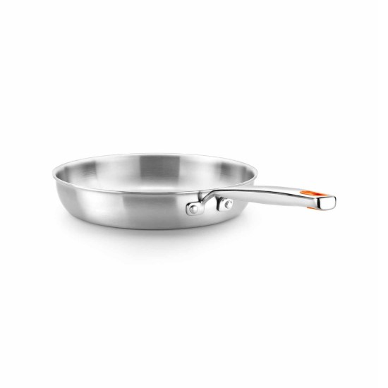 Serpenyő, rozsdamentes acél, 24 cm, "Efficient Inox" - BRA