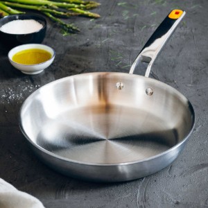 Serpenyő, rozsdamentes acél, 24 cm, "Efficient Inox" - BRA