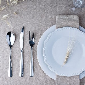 Rozsdamentes acél evőeszközkészlet, 24 darabos, "Torino" - BRA