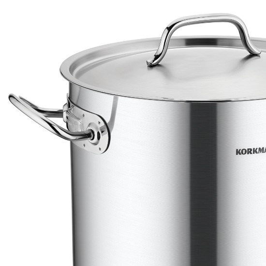 Főzőedény, rozsdamentes acél, fedővel, 16 cm / 3 L, "Proline Gastro" - Korkmaz
