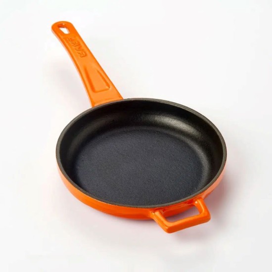 Öntöttvas serpenyő, 16 cm, Narancssárga - LAVA
