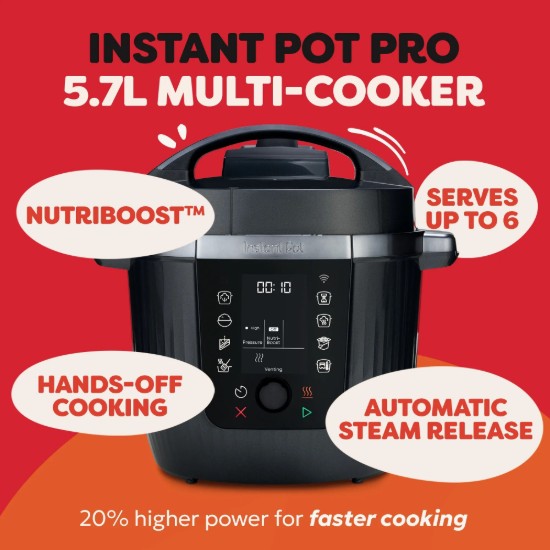 Elektromos multicooker WIFI, 5.7L/1200W, PRO MAX 6 - Instant Pot