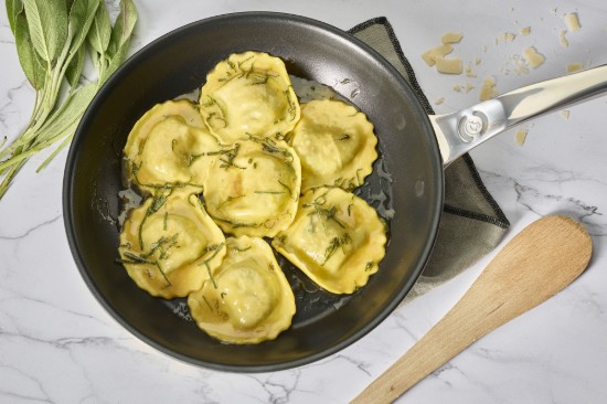 Tapadásmentes serpenyő, rozsdamentes acél, 24 cm, "Affinity" - de Buyer