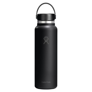 "Wide Mouth" vizespalack, rozsdamentes acél, 1,18 l, Black - Hydro Flask
