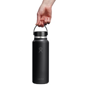 "Wide Mouth" vizespalack, rozsdamentes acél, 1,18 l, Black - Hydro Flask