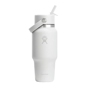 "Wide Straw" kulacs, rozsdamentes acél, 710 ml, White - Hydro Flask