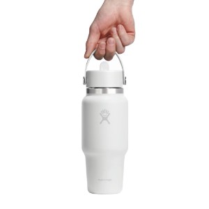 "Wide Straw" kulacs, rozsdamentes acél, 710 ml, White - Hydro Flask