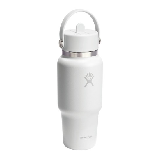"Wide Straw" kulacs, rozsdamentes acél, 710 ml, White - Hydro Flask