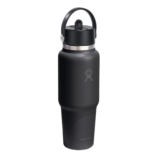 "Wide Straw" kulacs, rozsdamentes acél, 950 ml, Black - Hydro Flask