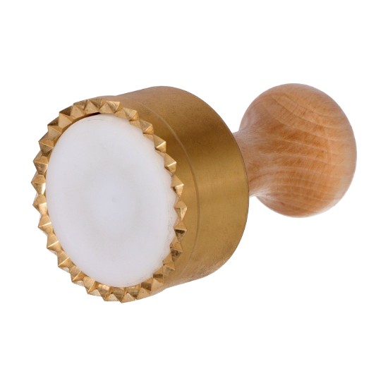 Ravioli tészta vágására szolgáló bélyegző, sárgarézből, 65 mm - Zokura