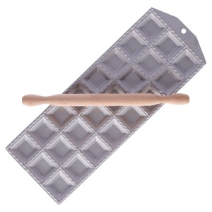 24 rekeszes ravioli forma, sodrófával, 47 x 47 mm - Zokura