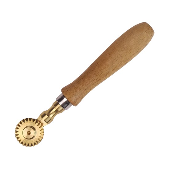 Tésztavágó, sárgaréz recés pengével, 30 mm - Zokura