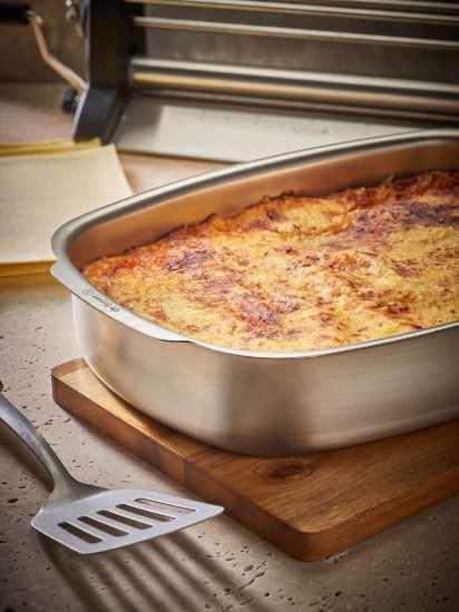 Steak tálca, rozsdamentes acél, 38 x 26 cm - de Buyer