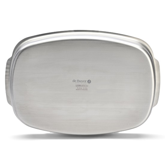 Steak tálca, rozsdamentes acél, 38 x 26 cm - de Buyer