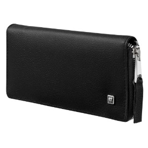 5 darabos szett, rozsdamentes acél, vegán bőr tok (almahéj), fekete - Zwilling PREMIUM