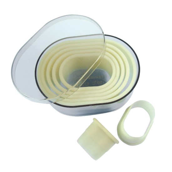 7 darabos ovális süteménykiszúró készlet, műanyag - de Buyer