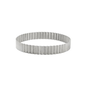 Lyukas, bordázott tortaforma, rozsdamentes acél, 20 cm – de Buyer