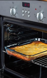 Téglalap alakú, fedővel ellátott edény, hőálló üveg, 40 x 27 cm / 4,9 L, "Cook&Store", kék - Pyrex