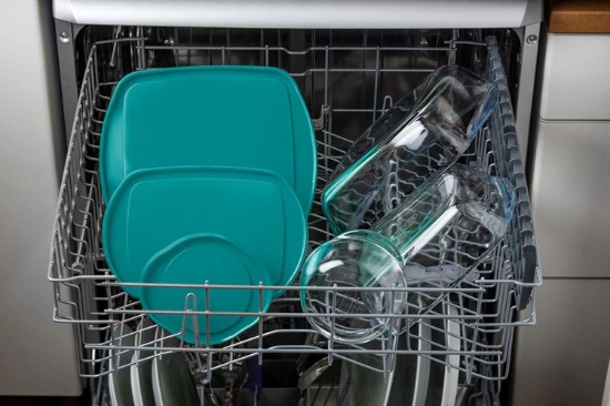 Téglalap alakú, fedővel ellátott edény, hőálló üveg, 40 x 27 cm / 4,9 L, "Cook&Store", kék - Pyrex