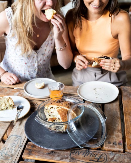 Kerek edény, hőálló üveg, 1L + 0,3L, "4 in 1" - Pyrex