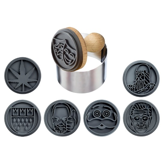 Sütibélyegző készlet, 9 darabos, szilikon - Westmark