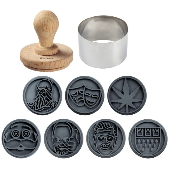 Sütibélyegző készlet, 9 darabos, szilikon - Westmark