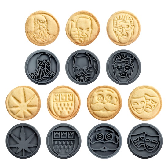 Sütibélyegző készlet, 9 darabos, szilikon - Westmark