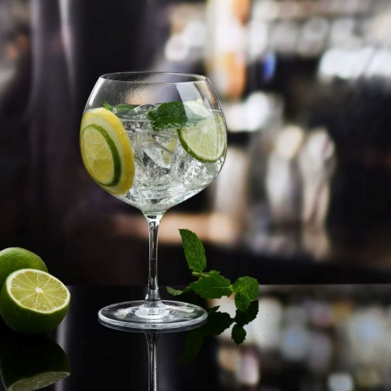 6 darabos gin pohár készlet, kristályüvegből, 790 ml, "DIVINE" - Krosno