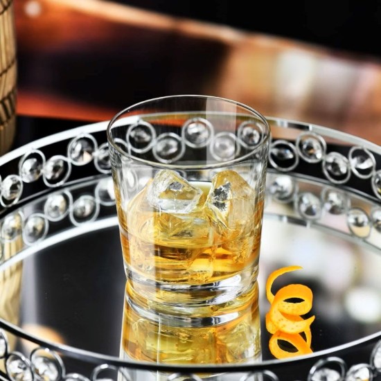 6 whiskey pohár készlet, üvegből készült, 430 ml, "DIVINE" - Krosno