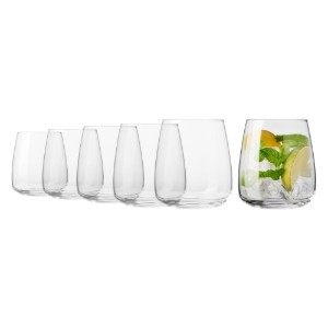 6 darabos üvegpohár készlet, 470 ml, "Modern" - Krosno