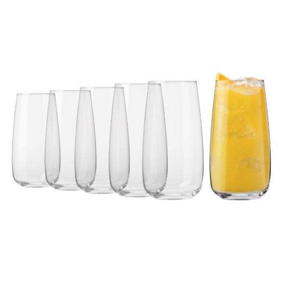 6 magas ivópohár készlet, üvegből készült, 700 ml, "modern" - Krosno