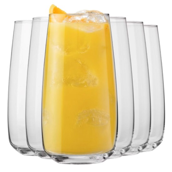 6 magas ivópohár készlet, üvegből készült, 700 ml, "modern" - Krosno