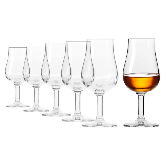 6 pohár whisky kóstolós, kristályos üvegből, 110 ml, "Pure" - Krosno