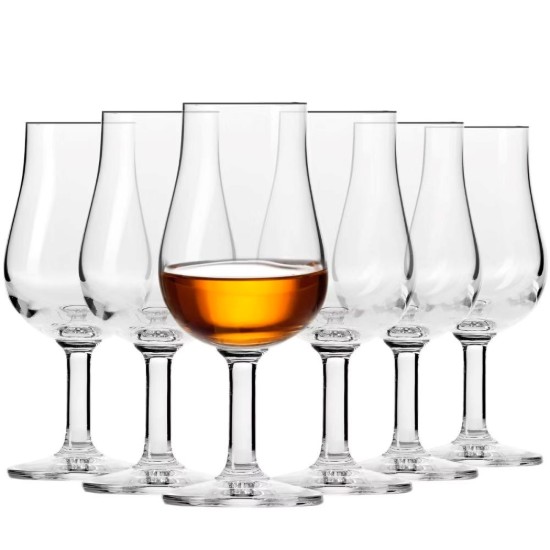 6 pohár whisky kóstolós, kristályos üvegből, 110 ml, "Pure" - Krosno