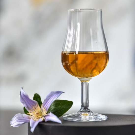 6 pohár whisky kóstolós, kristályos üvegből, 110 ml, "Pure" - Krosno