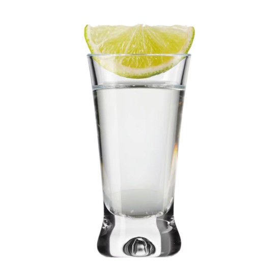 6 darabos vodkás pohár készlet, üvegből, 50 ml, "X-line" - Krosno