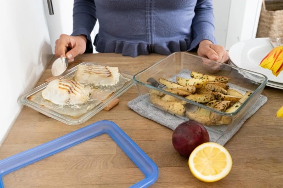 Ételtároló edény hőálló üvegfedéllel, 22 x 17 cm / 1,5 l, "Pure Glass" - Pyrex