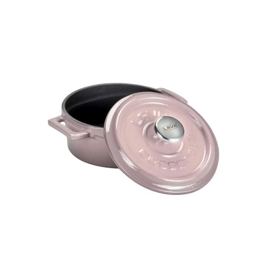 Öntöttvas lábas, 14cm/0.8L, "Trendy", Rózsaszín - LAVA
