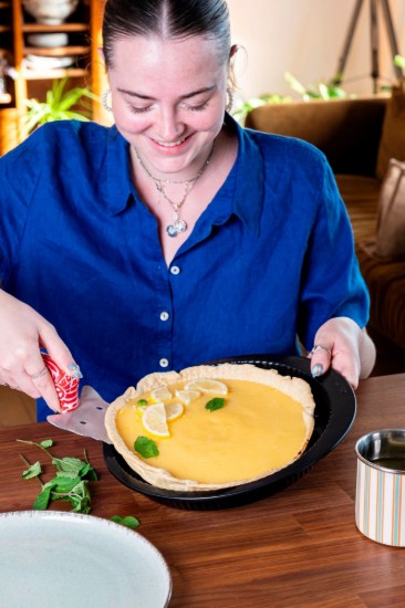 Tortaforma, szénacél, 25 cm, "Glide" - Pyrex