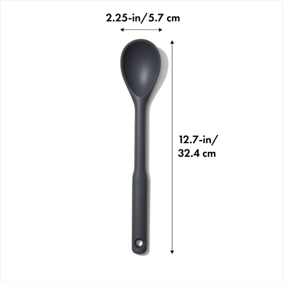 Főzőkanál, szilikon, 32,4 cm, "Good Grips", fekete - OXO