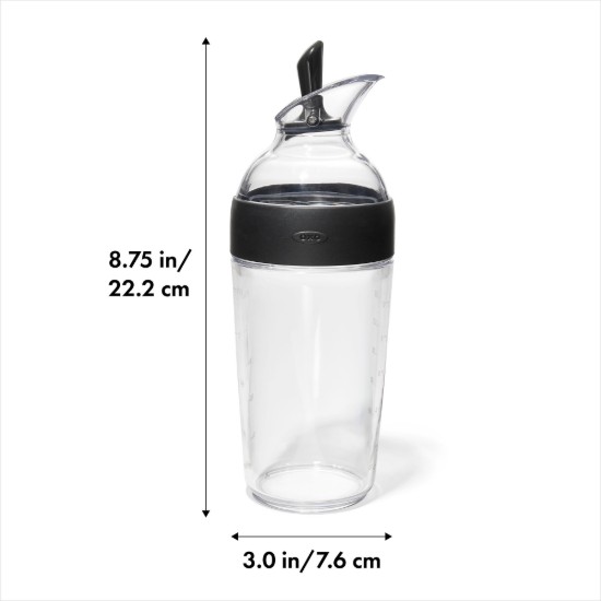 Saláta öntetes shaker, 355 ml, tritan, "Good Grips" - OXO