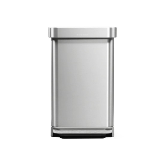 Pedálos szemetes, 45 l, rozsdamentes acél - simplehuman