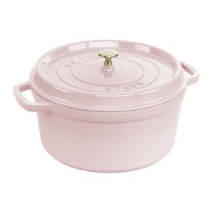 Cocotte főzőedény, öntöttvas, 28 cm / 6,7 L, Sorbet Rose - Staub