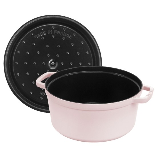 Cocotte főzőedény, öntöttvas, 28 cm / 6,7 L, Sorbet Rose - Staub