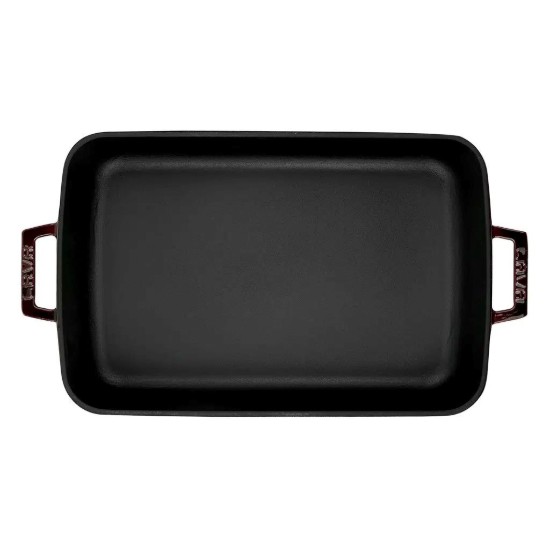 Öntöttvas sütőtálca, 25 x 39 cm, "Premium", Piros - LAVA