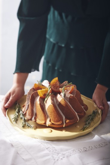 Tálalótál, kerámia, 31cm, Vanilla, "Madeleine" - Emile Henry