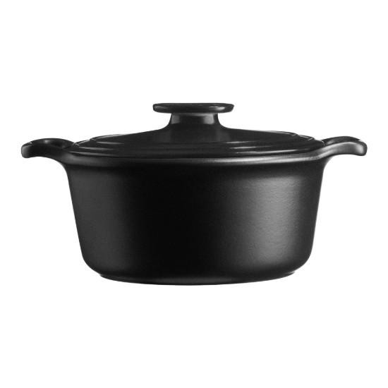 Cocotte főzőedény, kerámia, 28,5 cm / 4 L, "Sublime +", Slate - Emile Henry