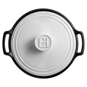 BRAISER serpenyő, kerámia, 33,5 cm / 4 L, "Sublime +", White&Slate - Emile Henry